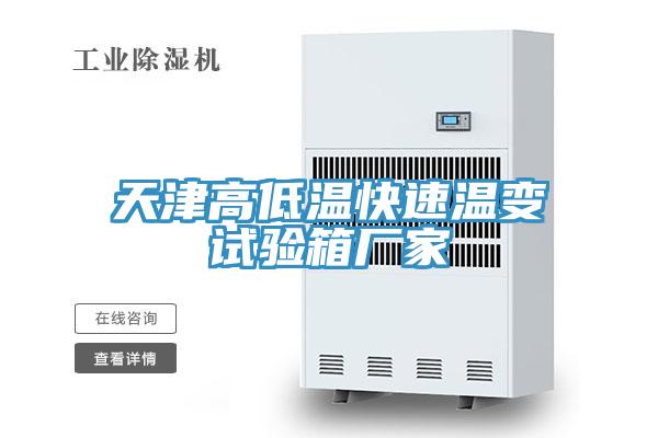 天津高低温快速温变试验箱厂家