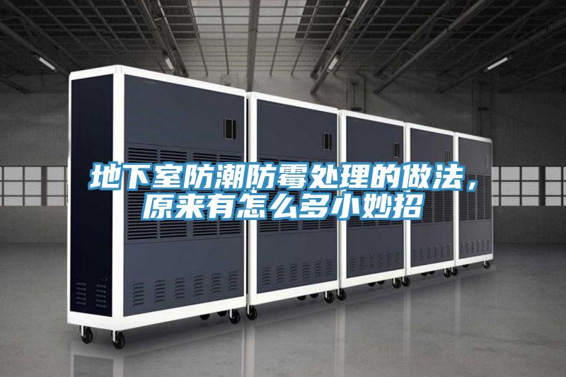 地下室防潮防霉处理的做法，原来有怎么多小妙招