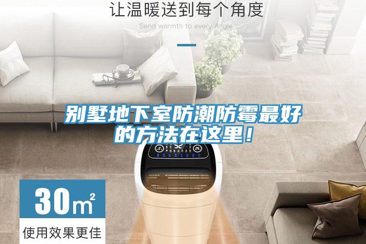 别墅地下室防潮防霉最好的方法在这里！