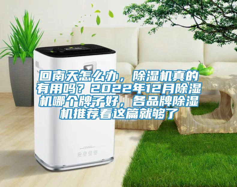 回南天怎么办，除湿机真的有用吗？2022年12月除湿机哪个牌子好，各品牌除湿机推荐看这篇就够了