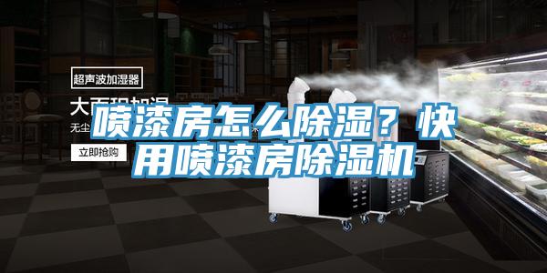 喷漆房怎么除湿？快用喷漆房除湿机