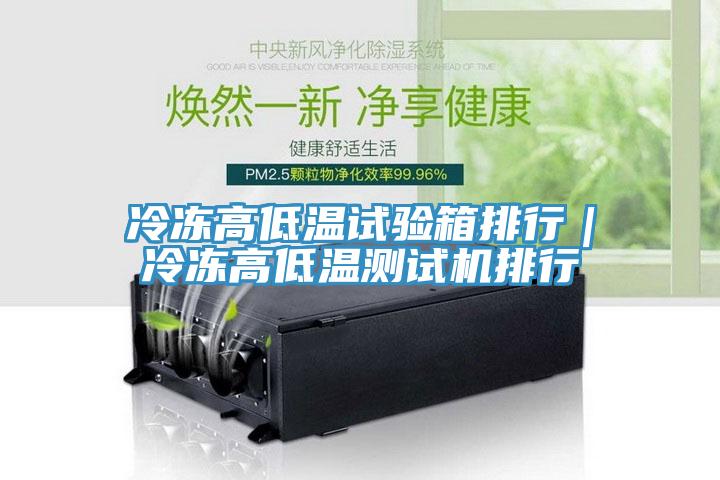 冷冻高低温试验箱排行|冷冻高低温测试机排行