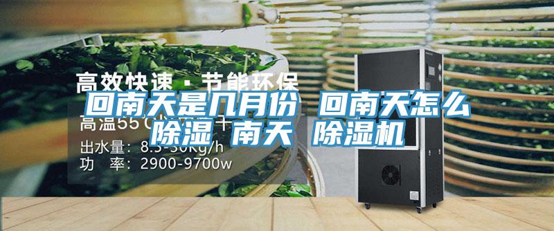回南天是几月份 回南天怎么除湿 南天 除湿机