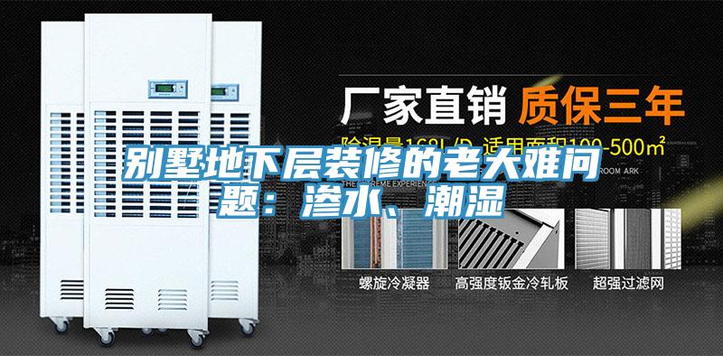 别墅地下层装修的老大难问题：渗水、潮湿