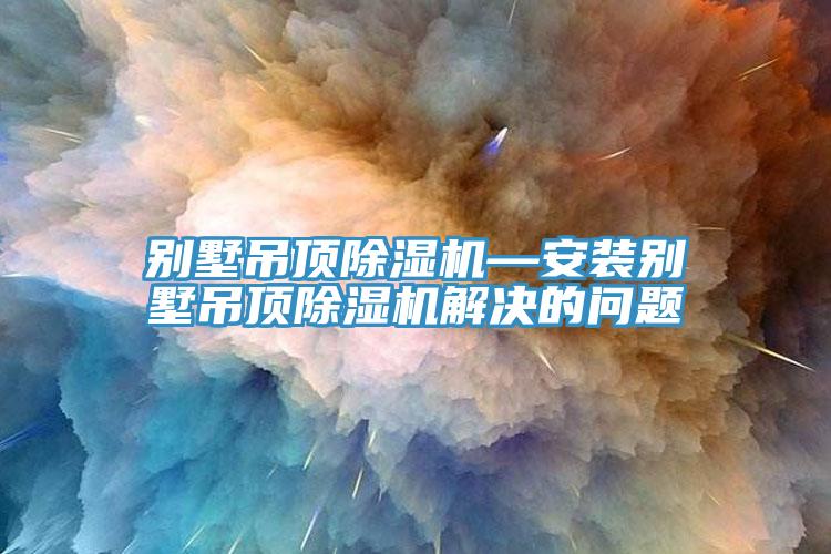 别墅吊顶除湿机—安装别墅吊顶除湿机解决的问题
