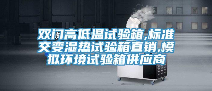 双门高低温试验箱,标准交变湿热试验箱直销,模拟环境试验箱供应商