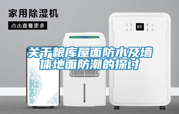 关于粮库屋面防水及墙体地面防潮的探讨