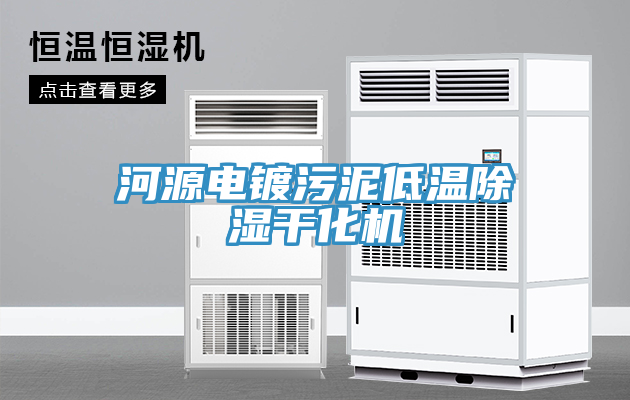 河源电镀污泥低温除湿干化机