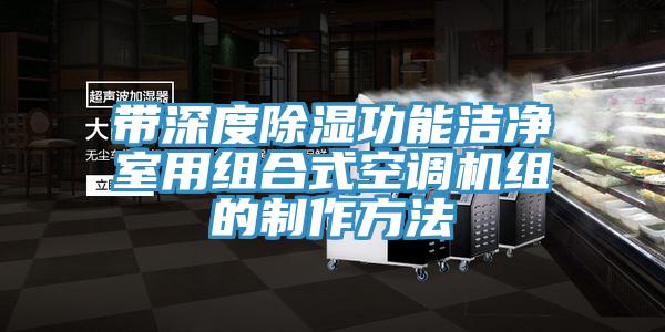 带深度除湿功能洁净室用组合式空调机组的制作方法
