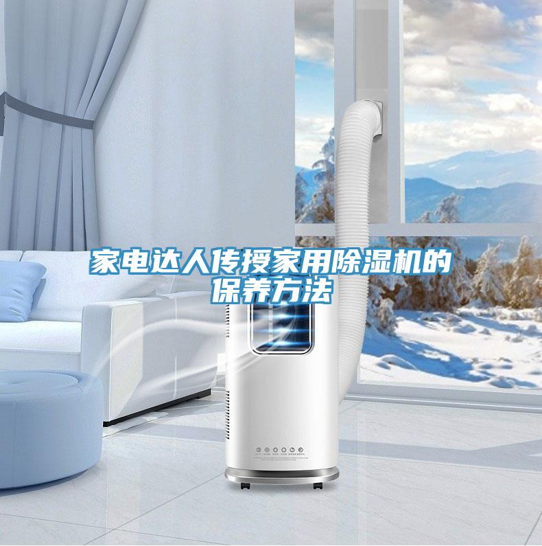 家电达人传授家用除湿机的保养方法