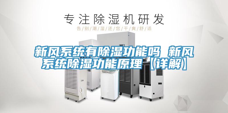 新风系统有除湿功能吗 新风系统除湿功能原理【详解】