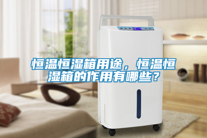 恒温恒湿箱用途，恒温恒湿箱的作用有哪些？