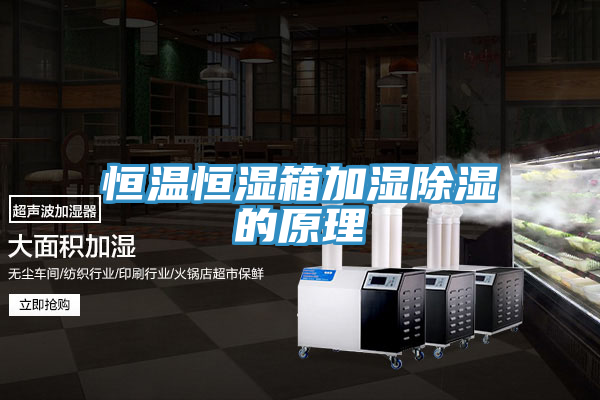 恒温恒湿箱加湿除湿的原理