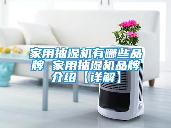 家用抽湿机有哪些品牌 家用抽湿机品牌介绍【详解】