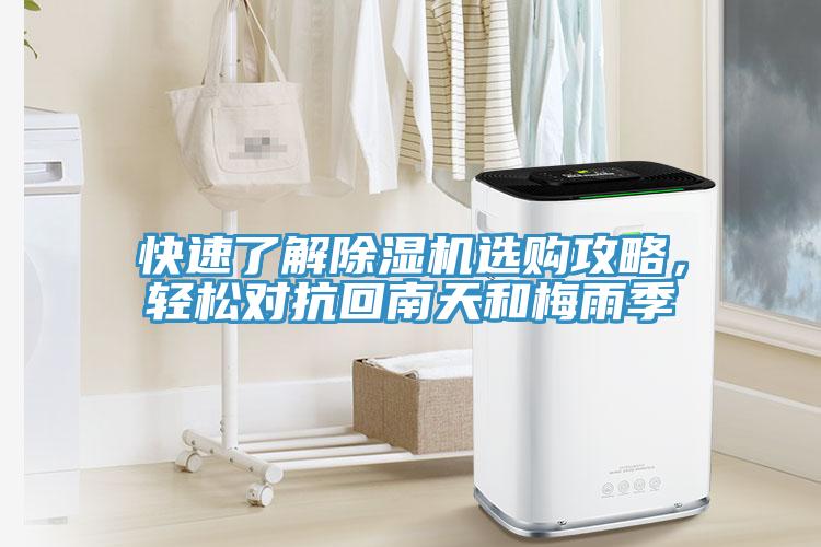 快速了解除湿机选购攻略，轻松对抗回南天和梅雨季