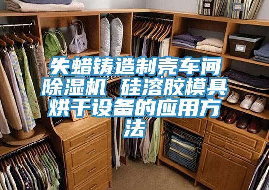 失蜡铸造制壳车间除湿机 硅溶胶模具烘干设备的应用方法