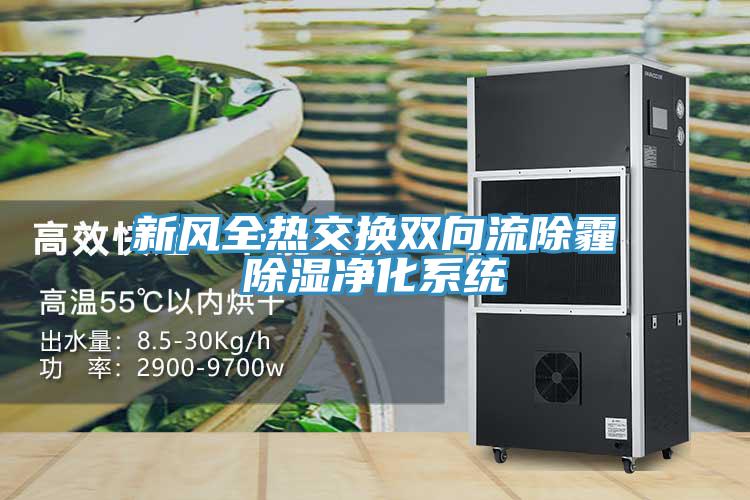 新风全热交换双向流除霾除湿净化系统
