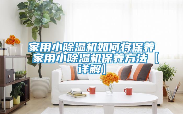 家用小除湿机如何将保养 家用小除湿机保养方法【详解】