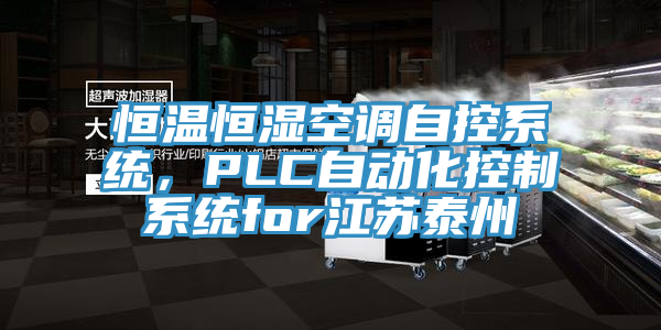 恒温恒湿空调自控系统，PLC自动化控制系统for江苏泰州