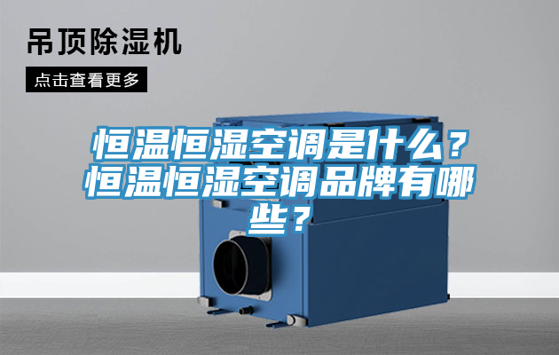 恒温恒湿空调是什么？恒温恒湿空调品牌有哪些？