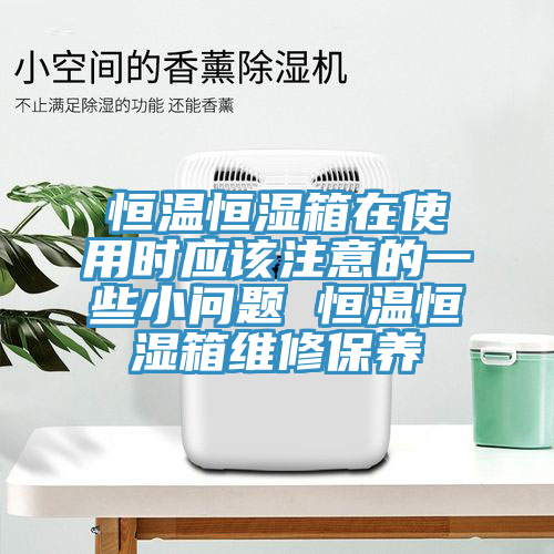 恒温恒湿箱在使用时应该注意的一些小问题 恒温恒湿箱维修保养