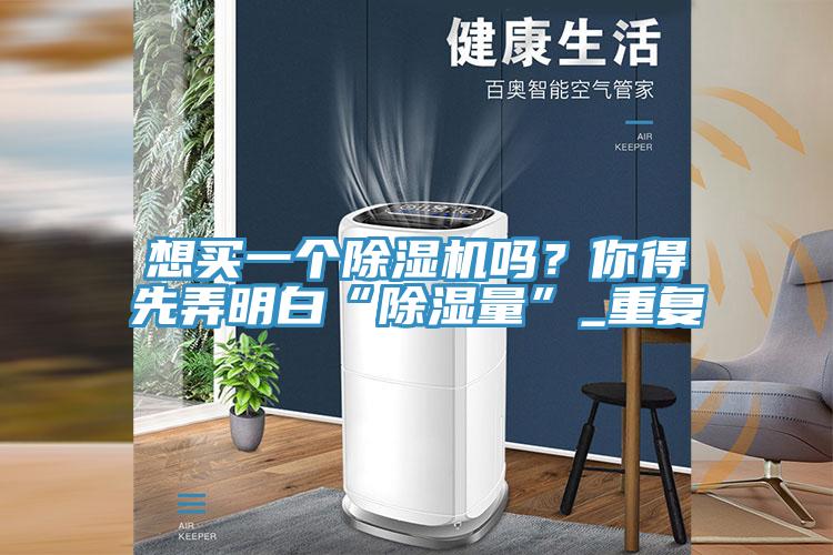 想买一个除湿机吗？你得先弄明白“除湿量”_重复