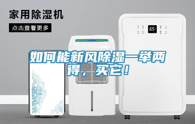 如何能新风除湿一举两得，买它！