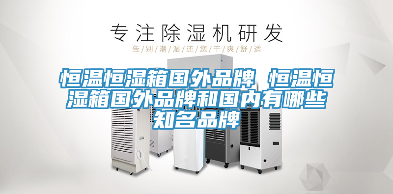 恒温恒湿箱国外品牌 恒温恒湿箱国外品牌和国内有哪些知名品牌
