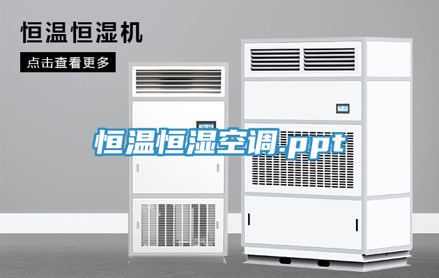 恒温恒湿空调.ppt