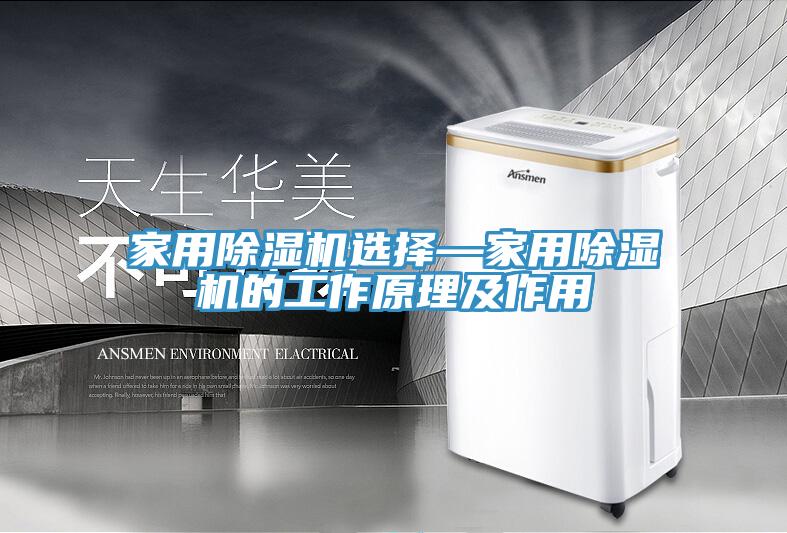家用除湿机选择—家用除湿机的工作原理及作用