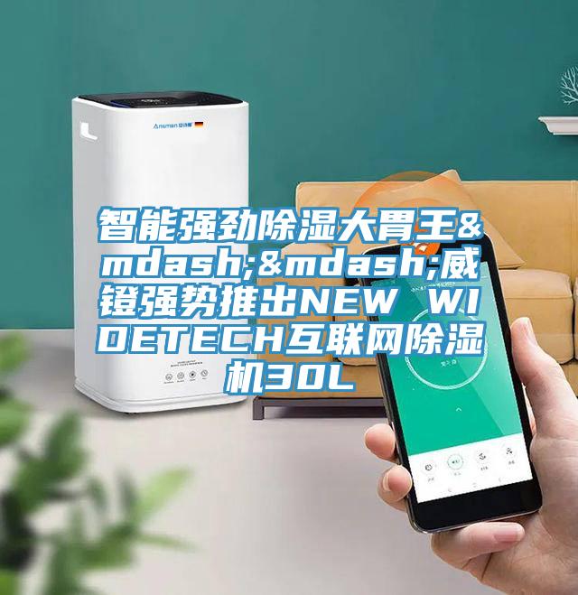 智能强劲除湿大胃王——威镫强势推出NEW WIDETECH互联网除湿机30L