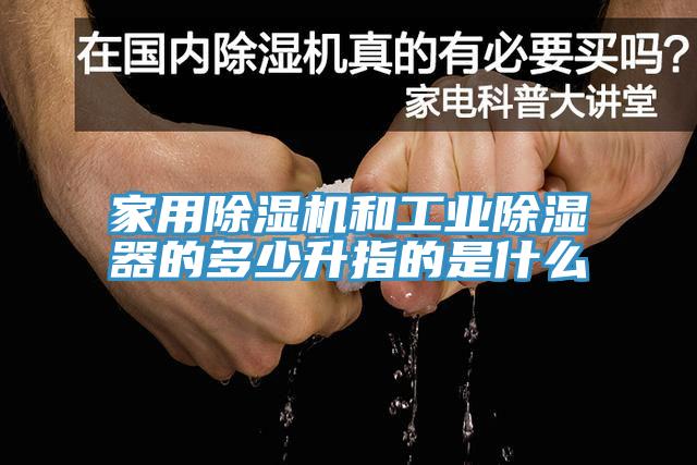 家用除湿机和工业除湿器的多少升指的是什么
