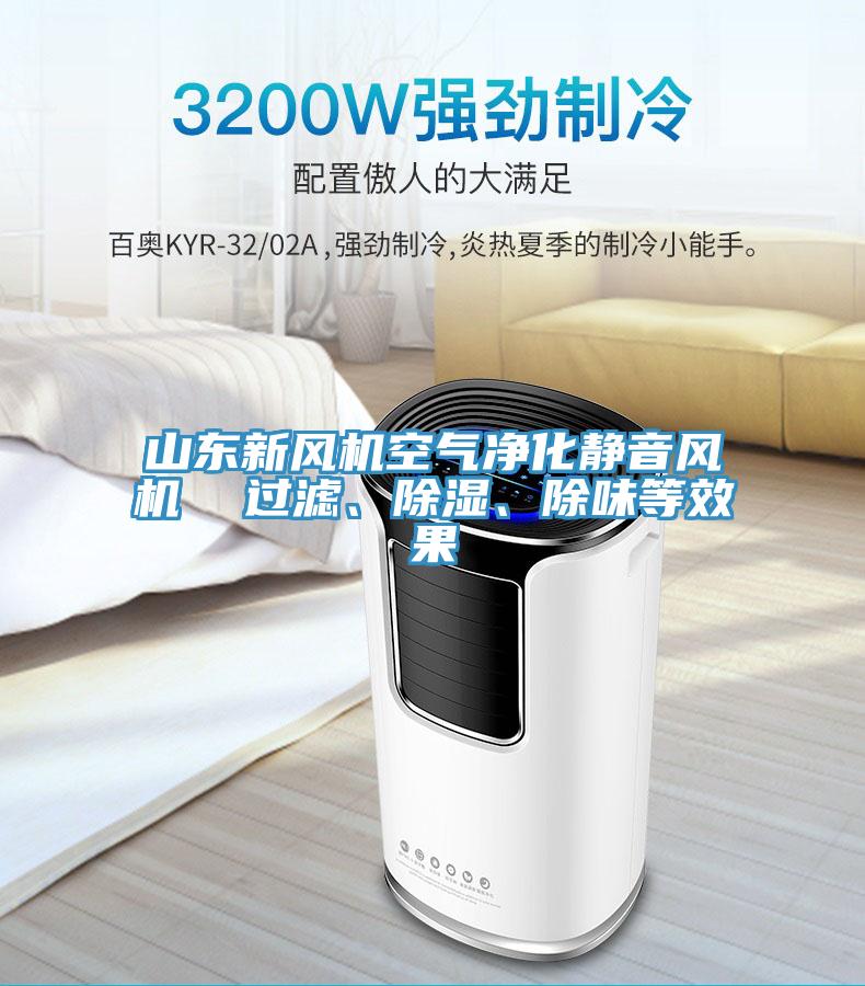 山东新风机空气净化静音风机  过滤、除湿、除味等效果