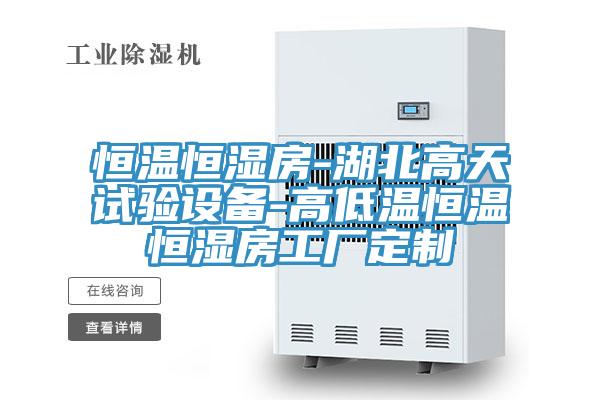 恒温恒湿房-湖北高天试验设备-高低温恒温恒湿房工厂定制