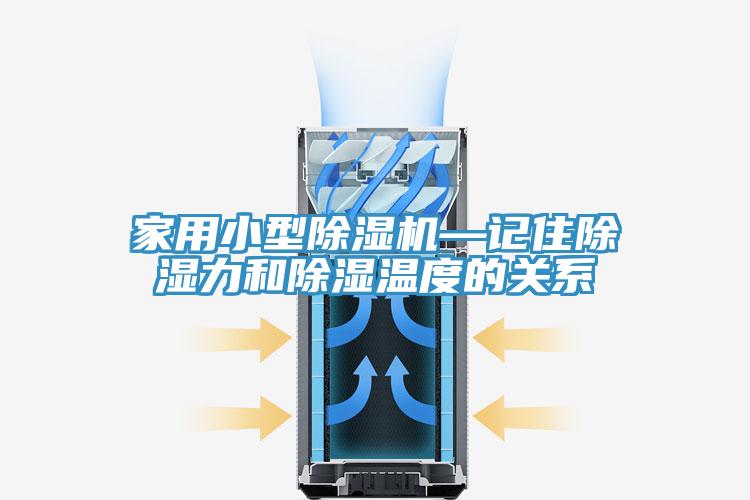家用小型除湿机—记住除湿力和除湿温度的关系