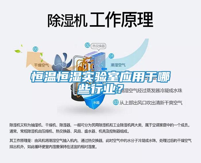 恒温恒湿实验室应用于哪些行业？