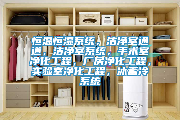 恒温恒湿系统，洁净室通道，洁净室系统，手术室净化工程，厂房净化工程，实验室净化工程，冰蓄冷系统