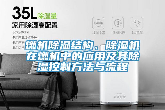 燃机除湿结构、除湿机在燃机中的应用及其除湿控制方法与流程