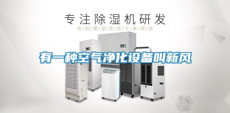 有一种空气净化设备叫新风