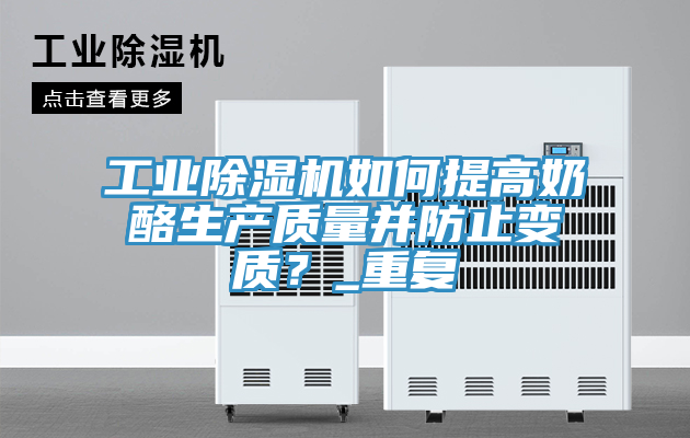 工业除湿机如何提高奶酪生产质量并防止变质？_重复