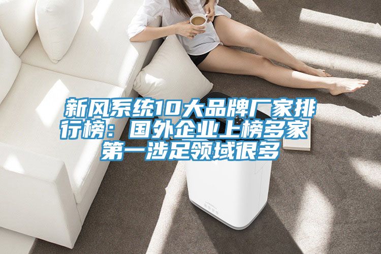 新风系统10大品牌厂家排行榜：国外企业上榜多家 第一涉足领域很多