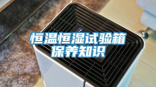 恒温恒湿试验箱保养知识