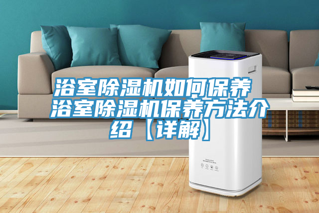浴室除湿机如何保养 浴室除湿机保养方法介绍【详解】