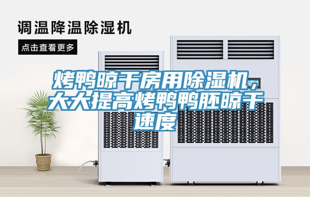 烤鸭晾干房用除湿机，大大提高烤鸭鸭胚晾干速度