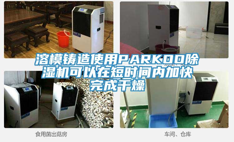 溶模铸造使用PARKOO除湿机可以在短时间内加快完成干燥