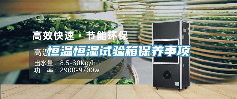 恒温恒湿试验箱保养事项