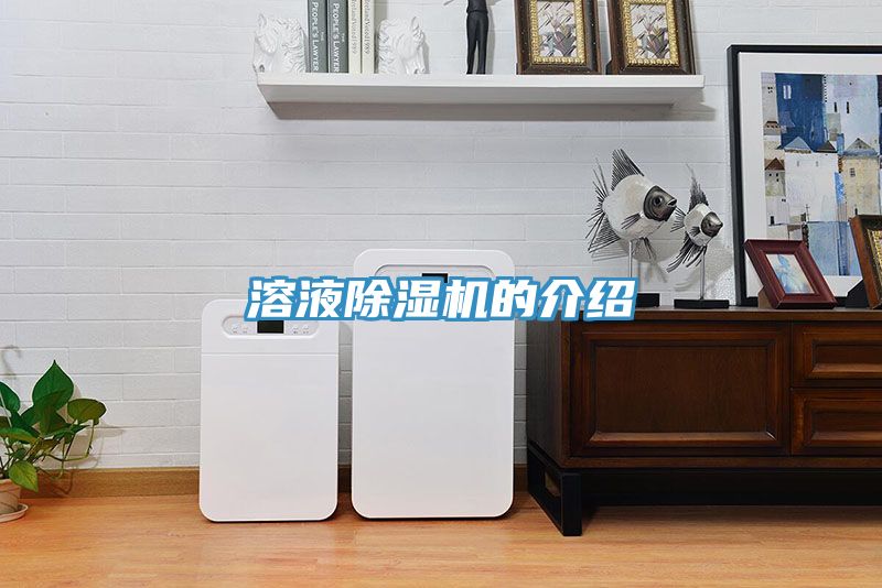 溶液除湿机的介绍