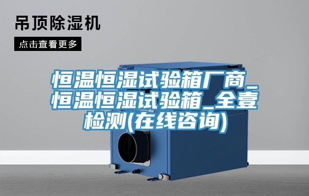 恒温恒湿试验箱厂商_恒温恒湿试验箱_全壹检测(在线咨询)