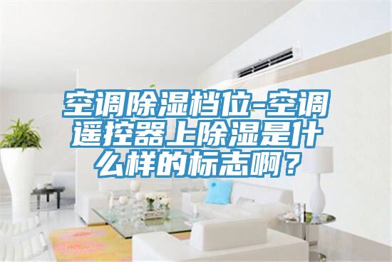 空调除湿档位-空调遥控器上除湿是什么样的标志啊？