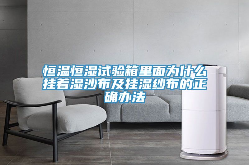 恒温恒湿试验箱里面为什么挂着湿沙布及挂湿纱布的正确办法